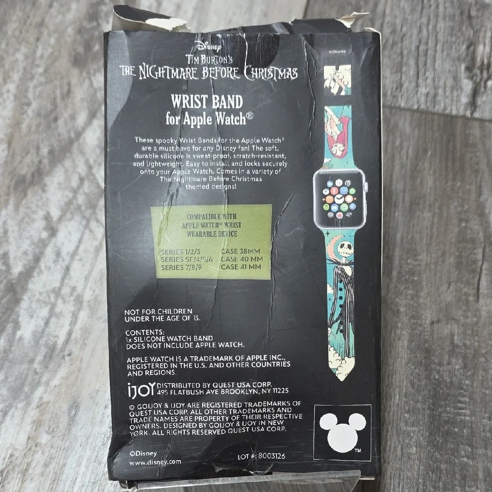 Apple | The Nightmare Before Christmas Silicone Watch Band *NIOP